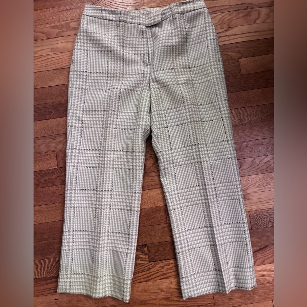 Willi‎ Smith Women’s Wool Plaid Houndstooth Pants - Size 14